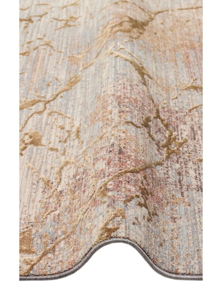 Petra Serisi Özel Boyama Teknolojisi ve 3D Rölyef Dokulu Sık Dokuma Modern Halı NX-719