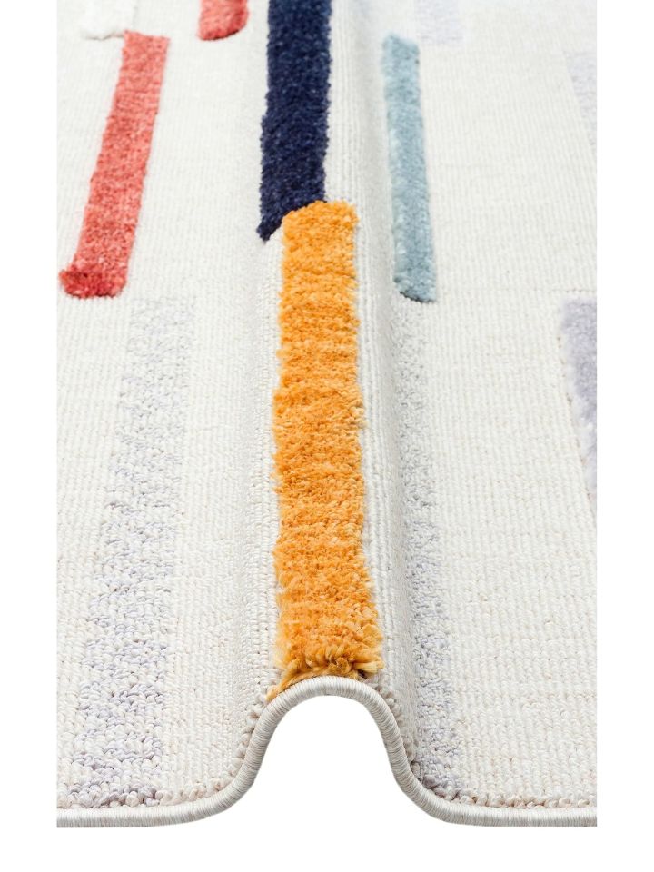 Bony Serisi Multi Renk Yumuşak Modern Halı EH-348