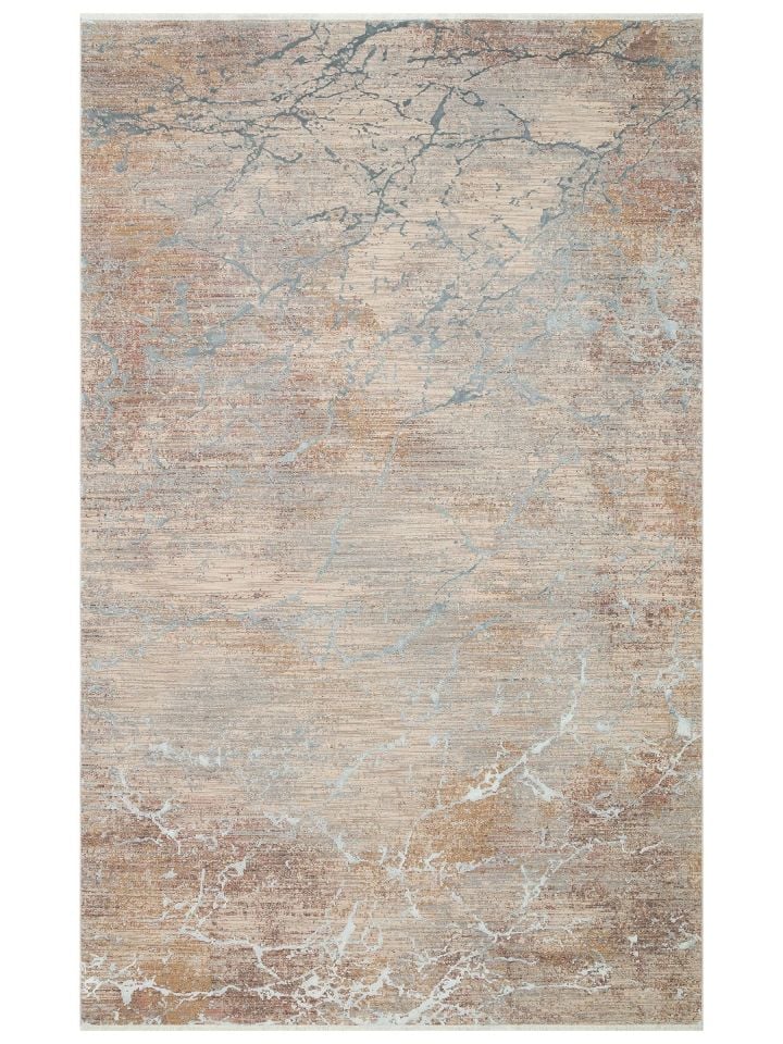 Petra Serisi Özel Boyama Teknolojisi ve 3D Rölyef Dokulu Sık Dokuma Modern Halı NX-721