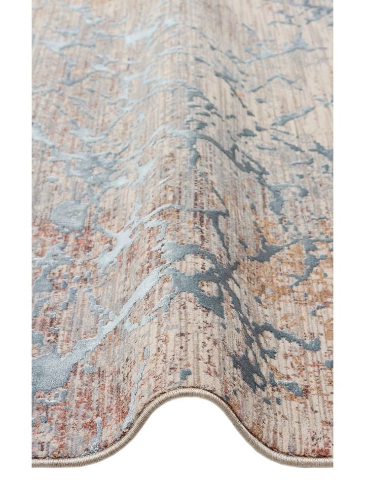 Petra Serisi Özel Boyama Teknolojisi ve 3D Rölyef Dokulu Sık Dokuma Modern Halı NX-721