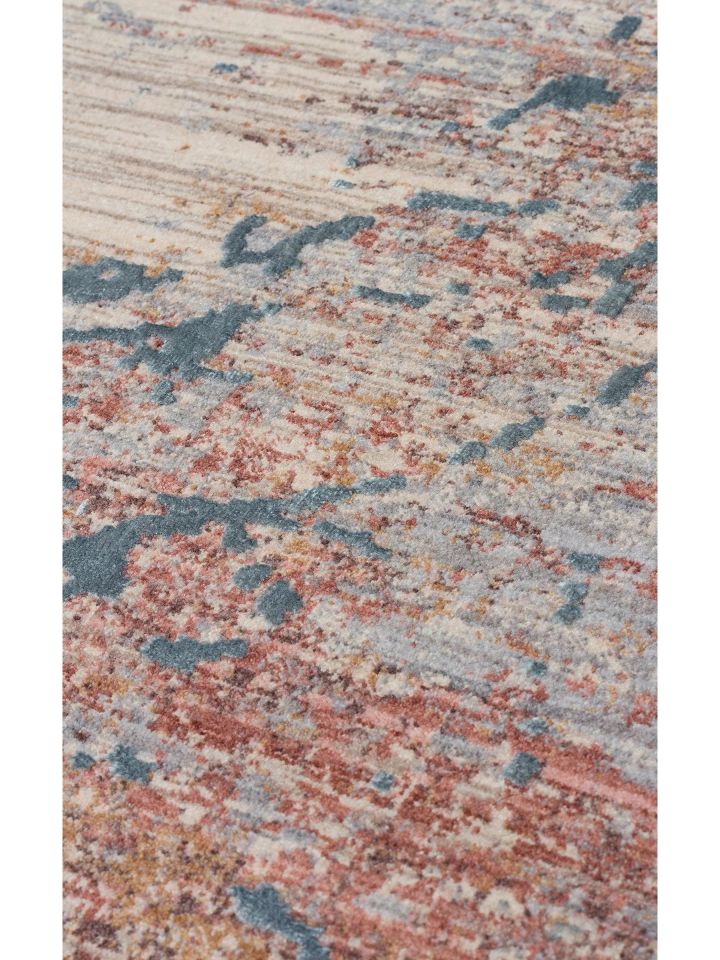 Petra Serisi Özel Boyama Teknolojisi ve 3D Rölyef Dokulu Sık Dokuma Modern Halı NX-721