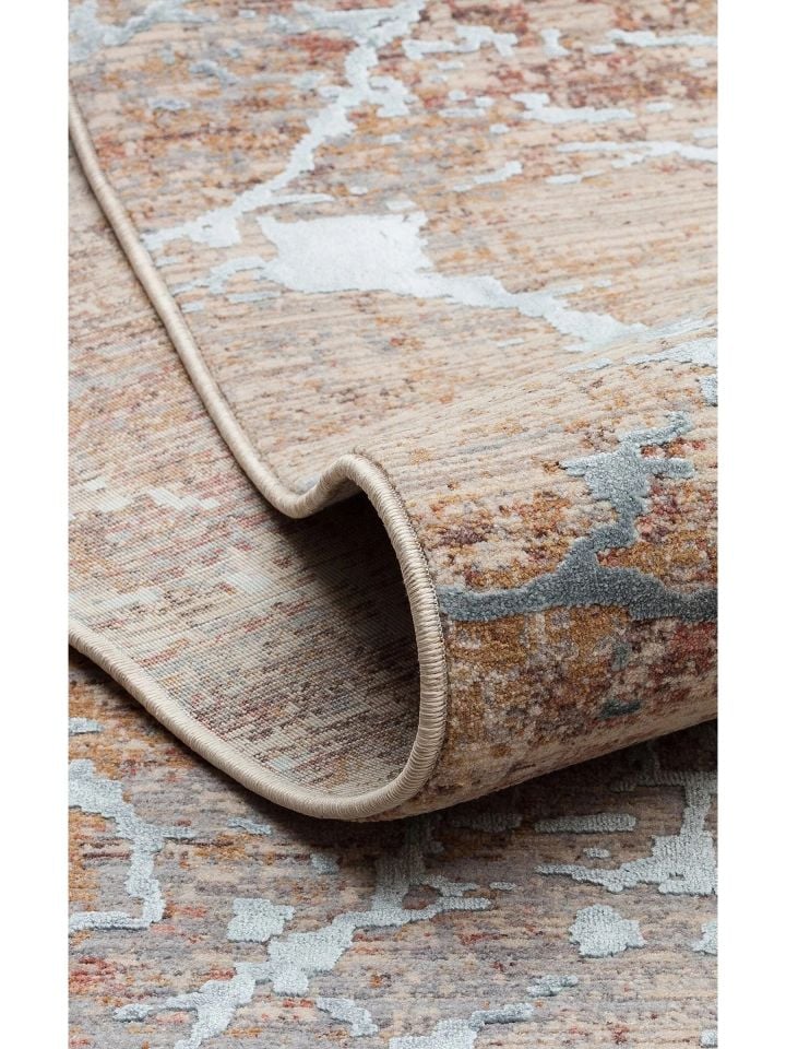 Petra Serisi Özel Boyama Teknolojisi ve 3D Rölyef Dokulu Sık Dokuma Modern Halı NX-721