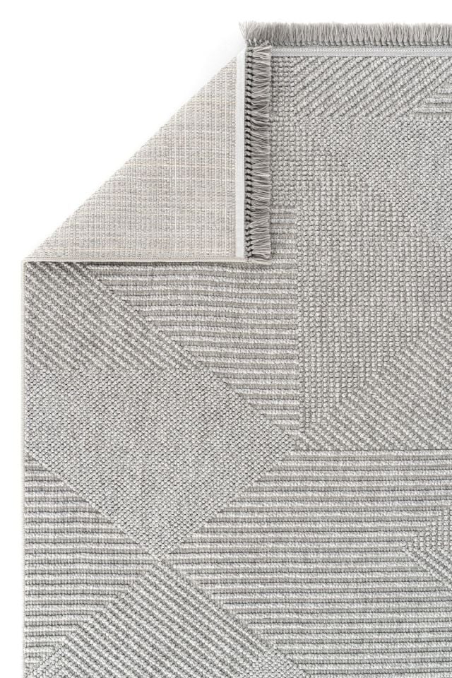 Clam Serisi Bukle Modern Gri Renk Halı GH-3007G