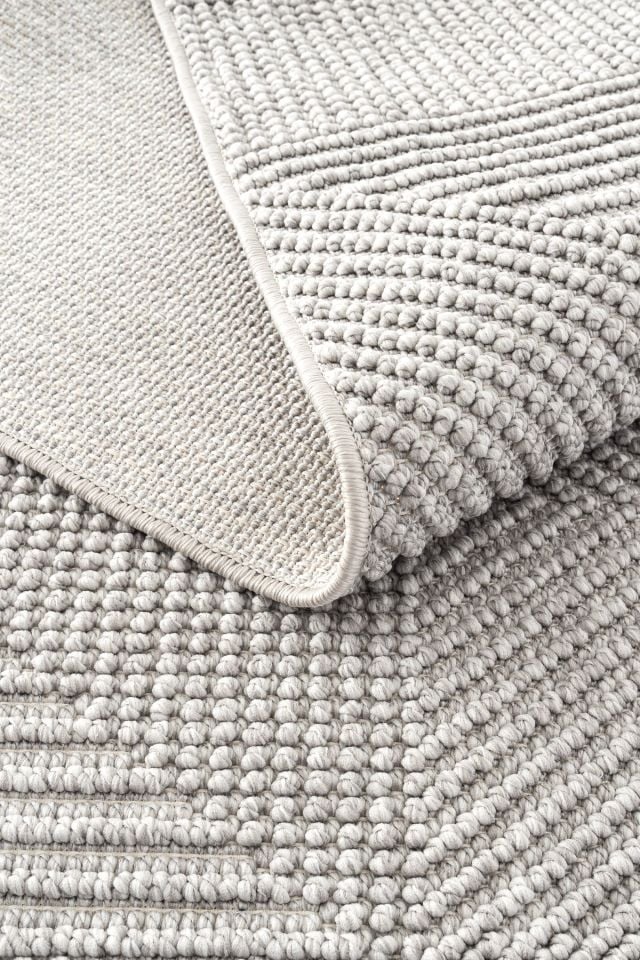 Clam Serisi Bukle Modern Gri Renk Halı GH-3007G