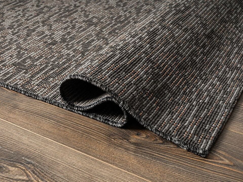 FIRSAT ÖLÇÜ Antrasit Kolay Temizlenebilir Sisal Halı 80x150