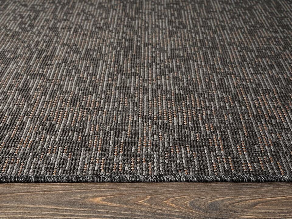 FIRSAT ÖLÇÜ Antrasit Kolay Temizlenebilir Sisal Halı 80x150