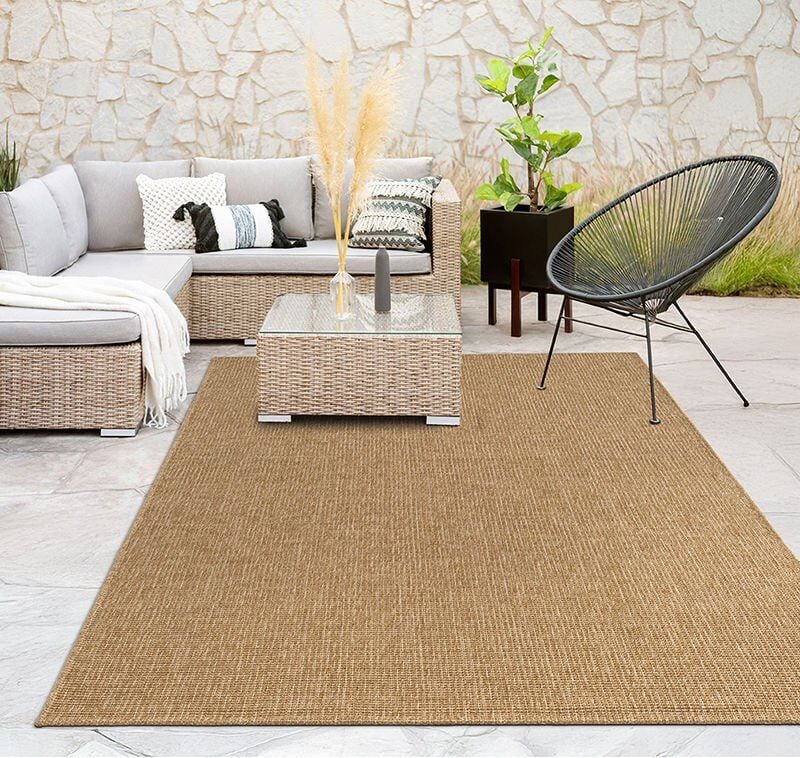 FIRSAT ÖLÇÜ Bej Kolay Temizlenebilir Sisal Halı 80x150