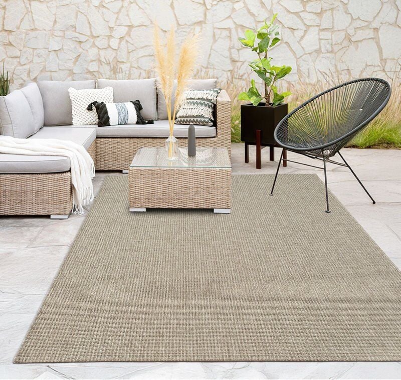 FIRSAT ÖLÇÜ Gri Kolay Temizlenebilir Sisal Halı 80x150