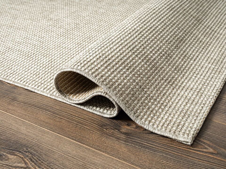 FIRSAT ÖLÇÜ Gri Kolay Temizlenebilir Sisal Halı 80x150