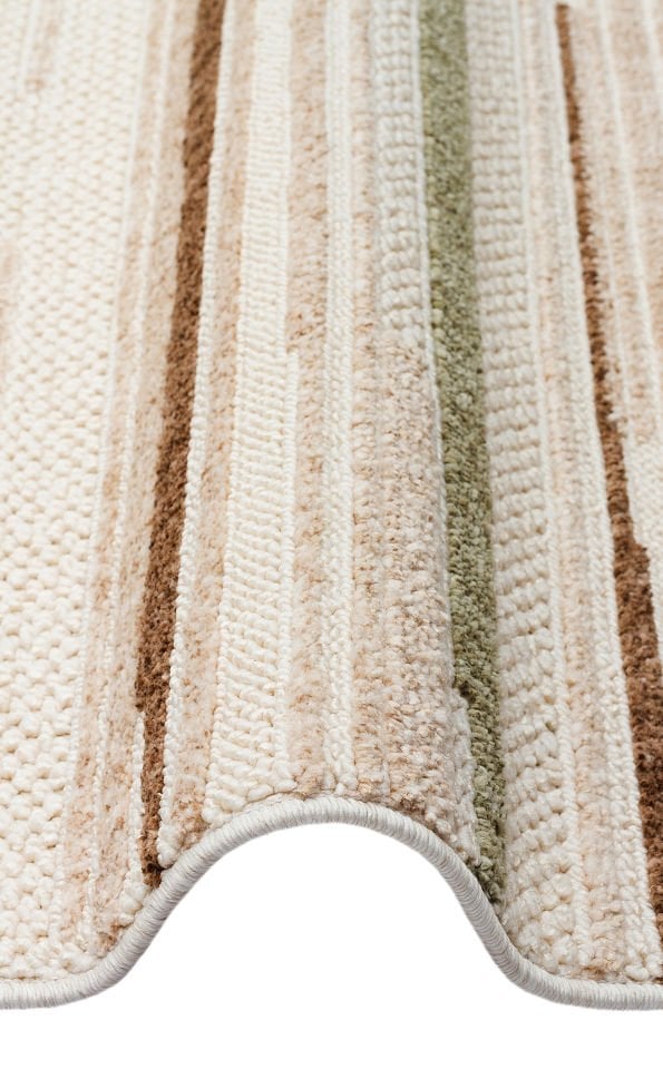 Cosmos Serisi Yumuşak Dokuma Modern Yeşil/Kahve Renk Halı EH-182