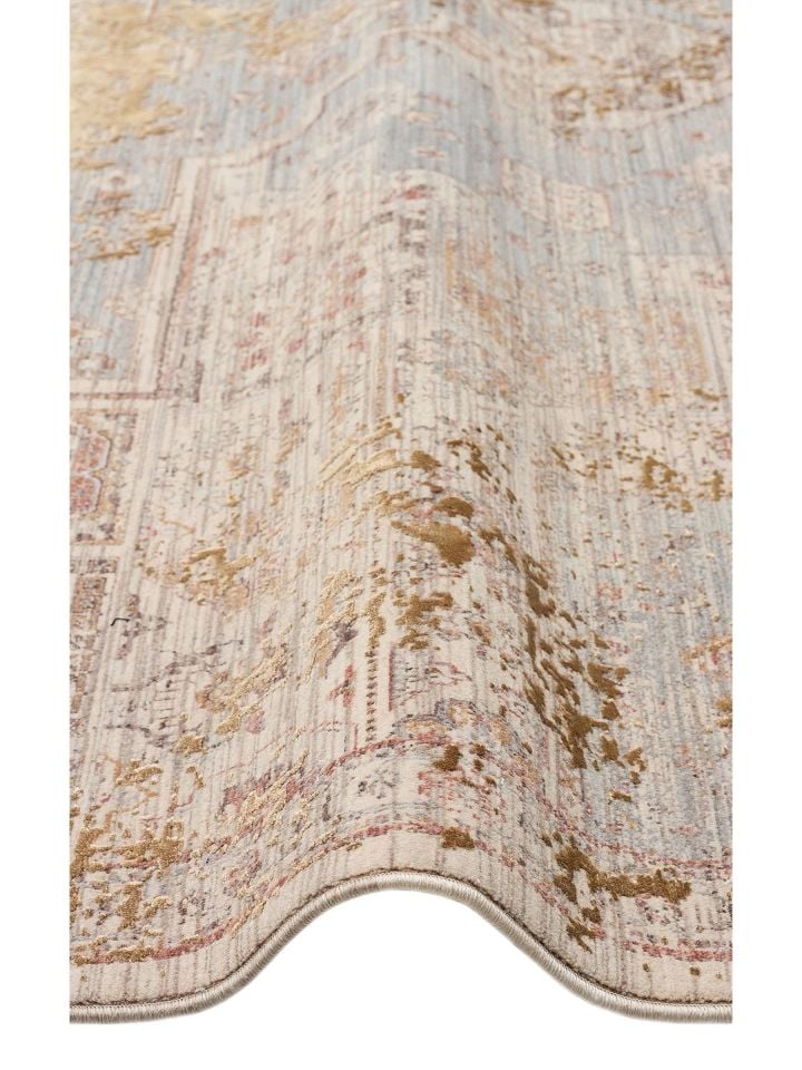 Petra Serisi Özel Boyama Teknolojisi ve 3D Rölyef Dokulu Sık Dokuma Modern Halı NX-724