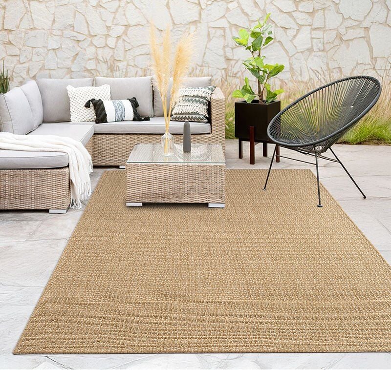 FIRSAT ÖLÇÜ Bej Kolay Temizlenebilir Sisal Halı 80x150