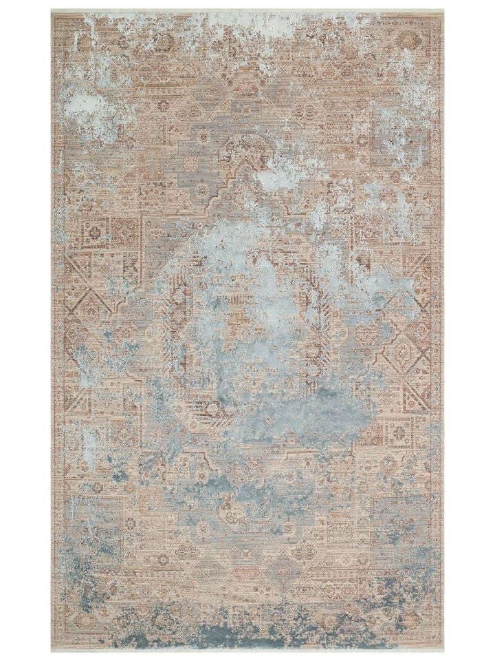 Petra Serisi Özel Boyama Teknolojisi ve 3D Rölyef Dokulu Sık Dokuma Modern Halı NX-725