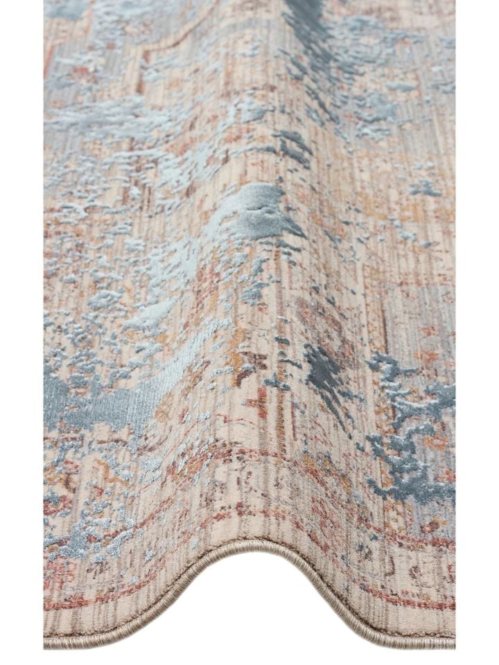 Petra Serisi Özel Boyama Teknolojisi ve 3D Rölyef Dokulu Sık Dokuma Modern Halı NX-725