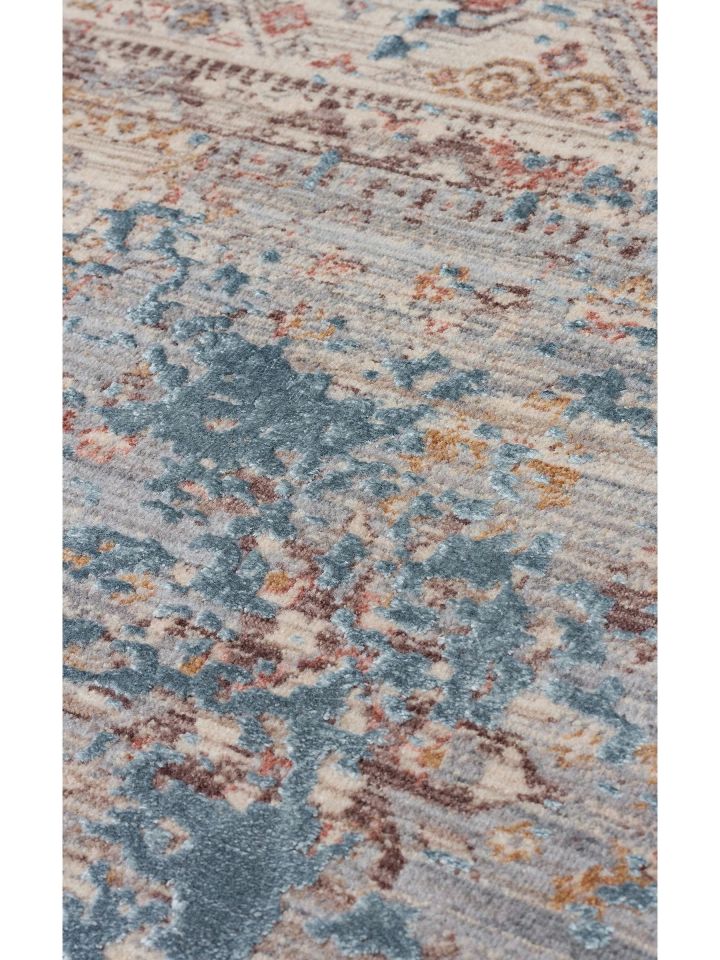 Petra Serisi Özel Boyama Teknolojisi ve 3D Rölyef Dokulu Sık Dokuma Modern Halı NX-725