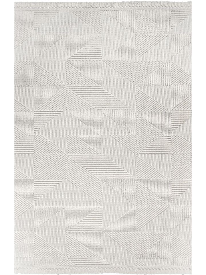 Clam Serisi Bukle Modern Ekru Renk Halı GH-3007E