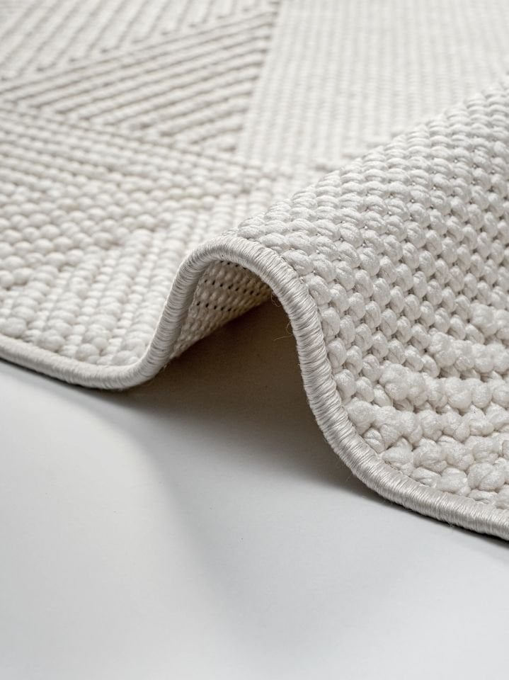 Clam Serisi Bukle Modern Ekru Renk Halı GH-3007E