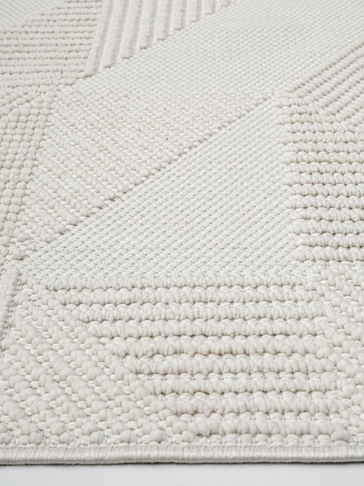 Clam Serisi Bukle Modern Ekru Renk Halı GH-3007E