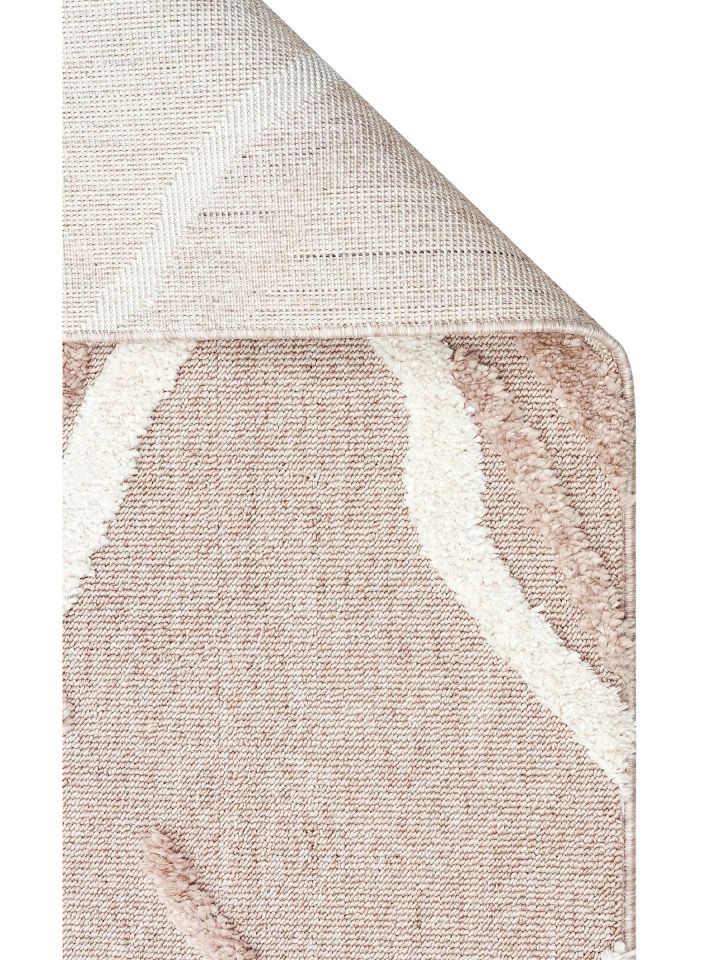 Bony Serisi Bej Renk Yumuşak Modern Halı EH-351