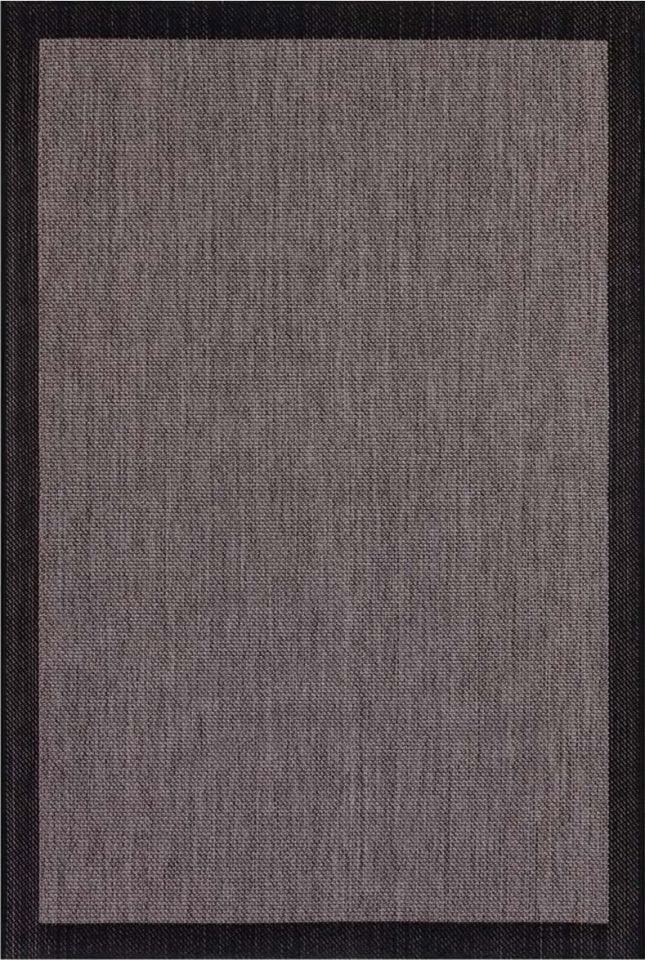 Alfa Serisi Makinede Yıkanabilir Gri/Siyah Sisal Halı NX-40