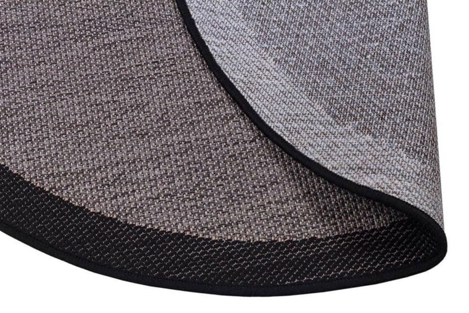 Alfa Serisi Makinede Yıkanabilir Gri/Siyah Sisal Halı NX-40