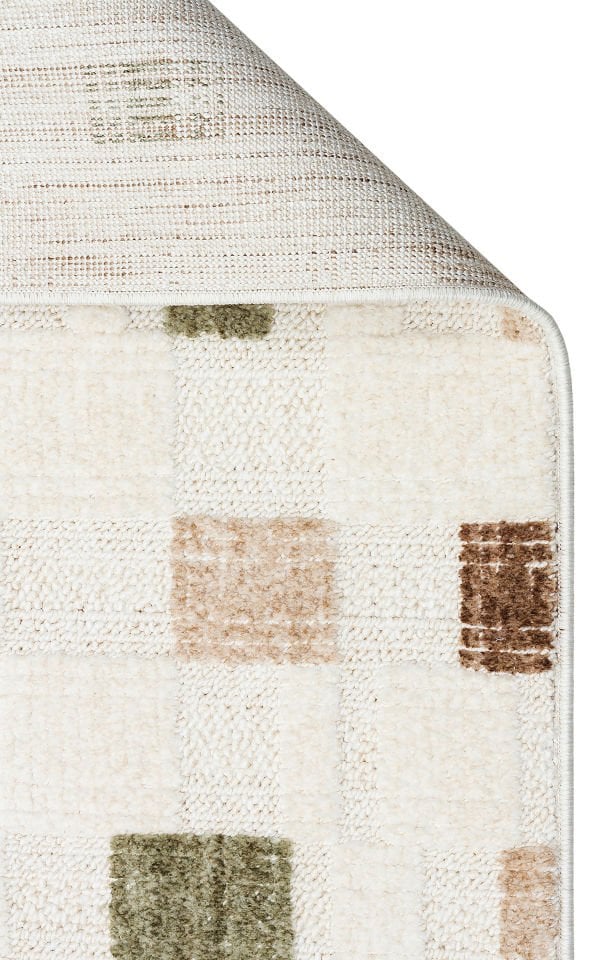 Cosmos Serisi Yumuşak Dokuma Modern Yeşil/Bej Renk Halı EH-185