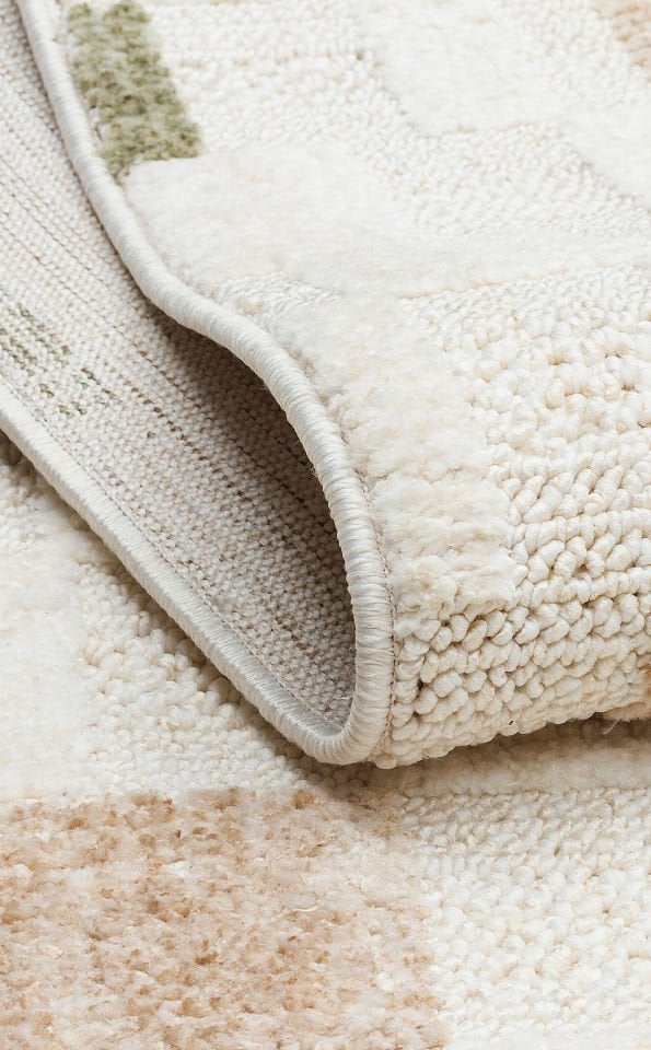 Cosmos Serisi Yumuşak Dokuma Modern Yeşil/Bej Renk Halı EH-185