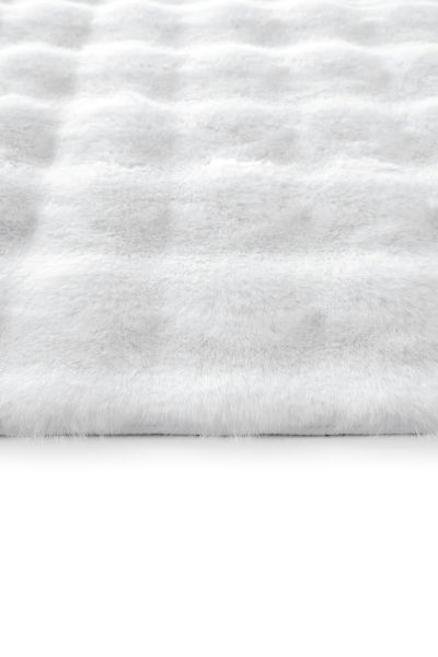 Cloud Serisi Makinede Yıkanabilir Yüksek Kalite Beyaz Peluş Halı NX-113