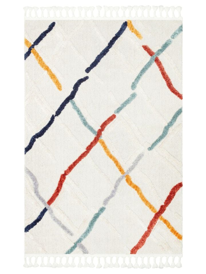 Bony Serisi Multi Renk Yumuşak Modern Halı EH-354