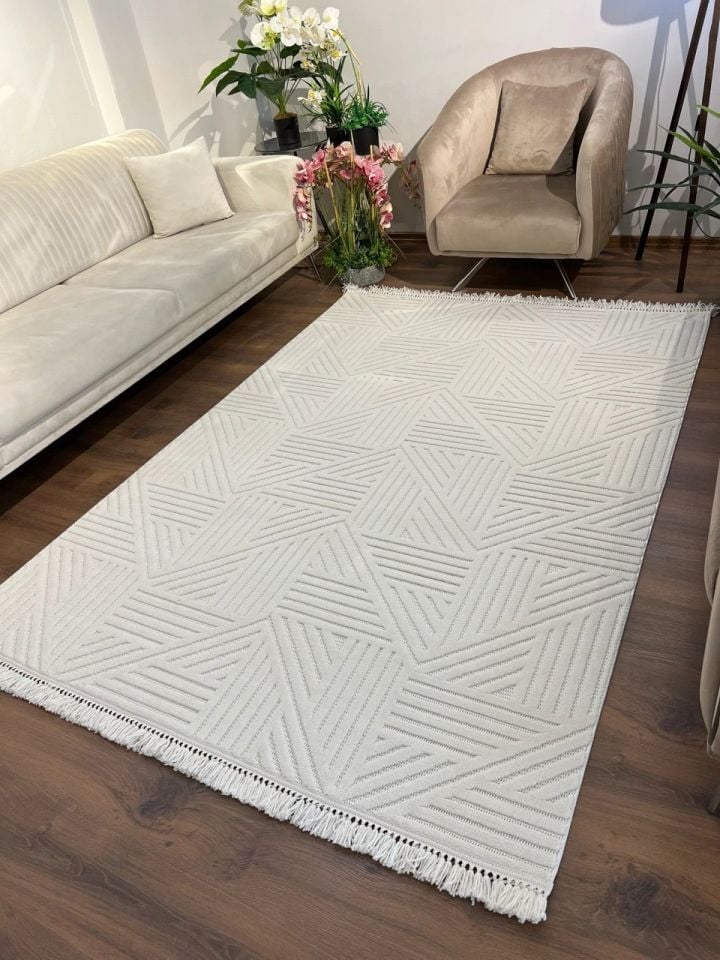 FIRSAT ÖLÇÜ Krem Renk Modern Halı