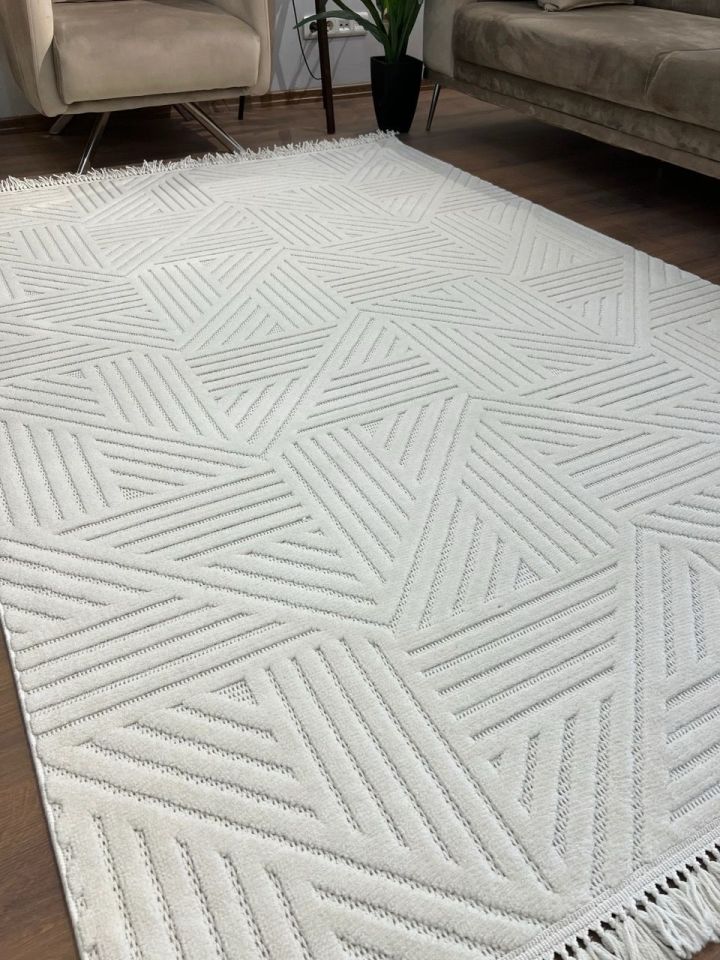 FIRSAT ÖLÇÜ Krem Renk Modern Halı