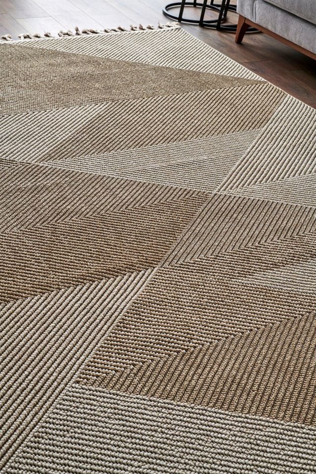 FIRSAT ÖLÇÜ Bej Renk Modern Halı