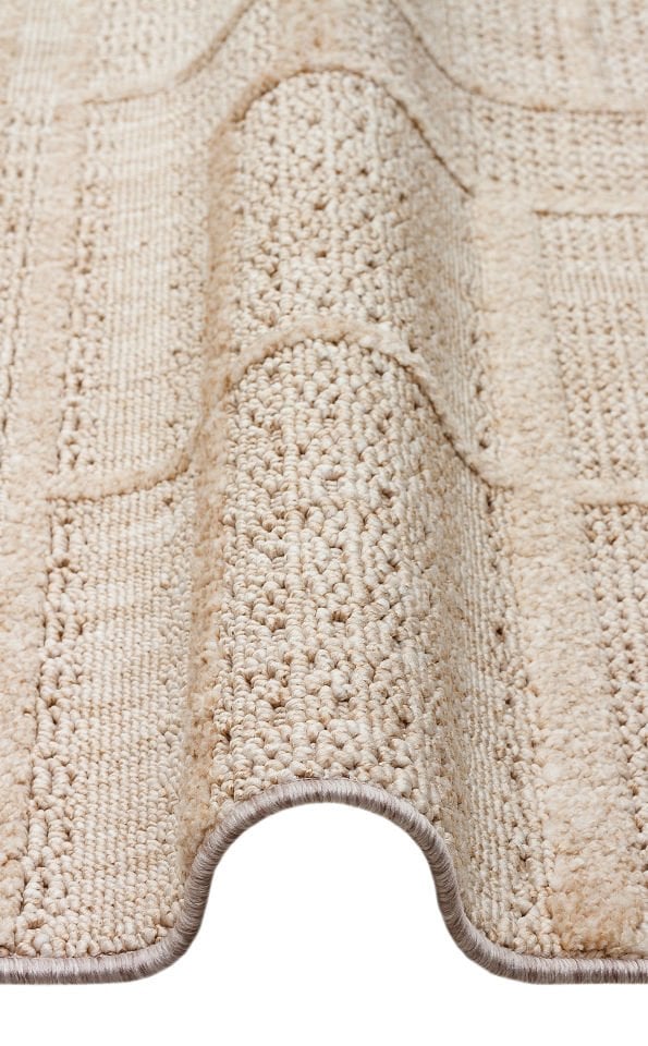 Cosmos Serisi Yumuşak Dokuma Modern Bej Renk Halı EH-187