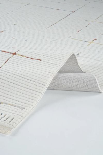 Polo Serisi Beyaz/Multi Modern Halı NX-6942