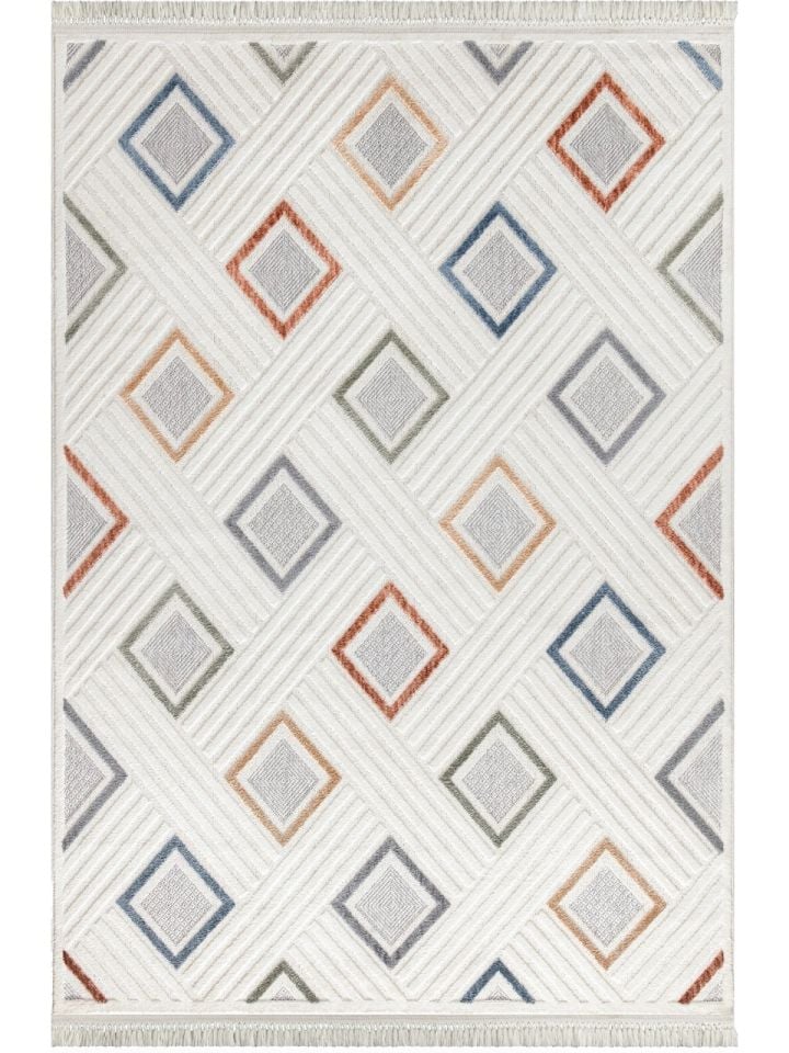 Madra Serisi Hav Toz Vermeyen Modern Dayanıklı Halı GH-3016