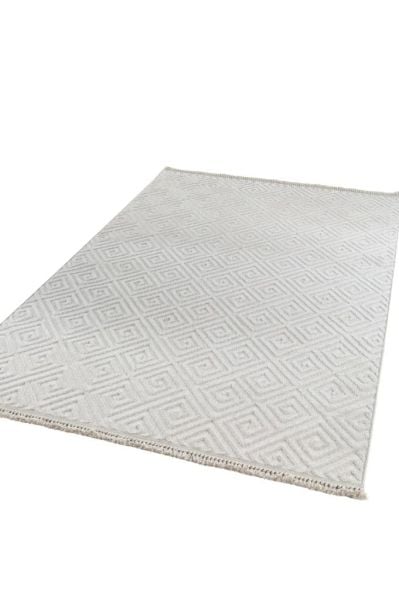 Madra Serisi Hav Toz Vermeyen Modern Dayanıklı Krem/Bej Halı AP-6812