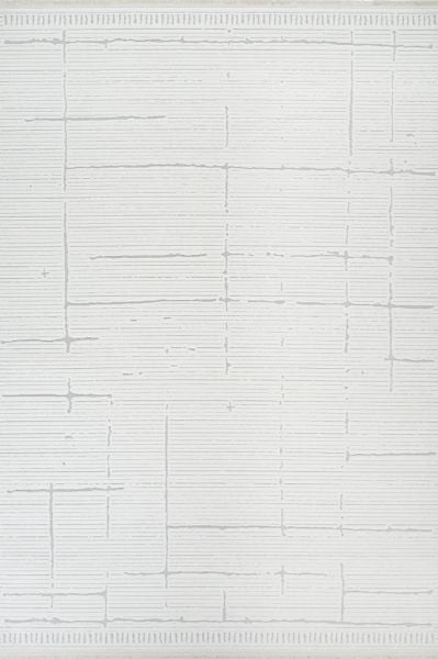 Polo Serisi Beyaz/Gri Modern Halı NX-6941