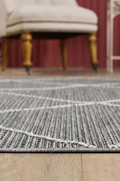 Nordic Serisi Gri Renk Modern Halı TH-81