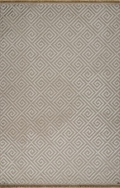 Madra Serisi Hav Toz Vermeyen Modern Dayanıklı Vizon Halı AP-6813