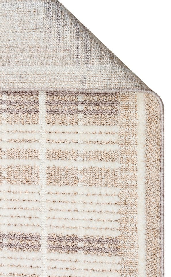 Cosmos Serisi Yumuşak Dokuma Modern Bej/Gri Renk Halı EH-189