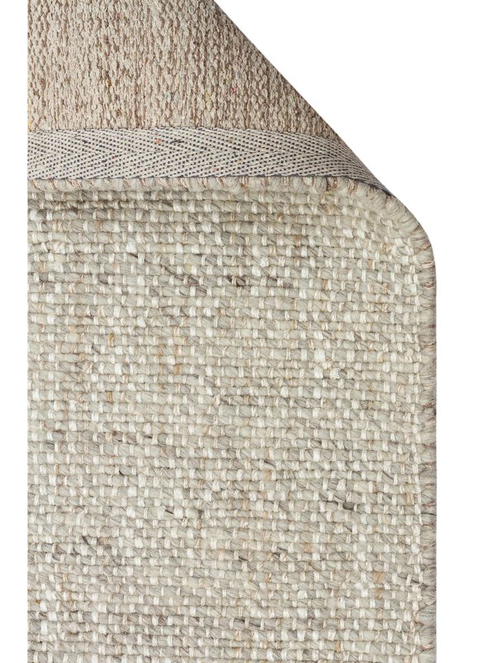 Sia Serisi %80 Yün ve %20 Viskon Harmanlı Kalın Dokulu Gri İskandinav Halı NX-3723