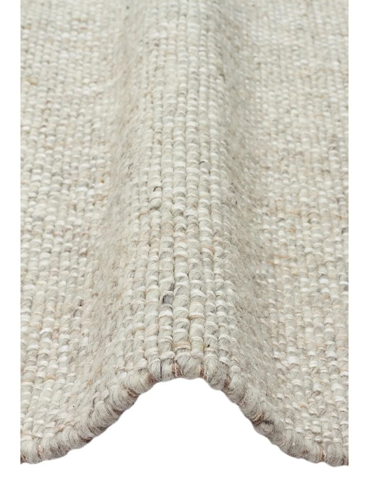 Sia Serisi %80 Yün ve %20 Viskon Harmanlı Kalın Dokulu Gri İskandinav Halı NX-3723