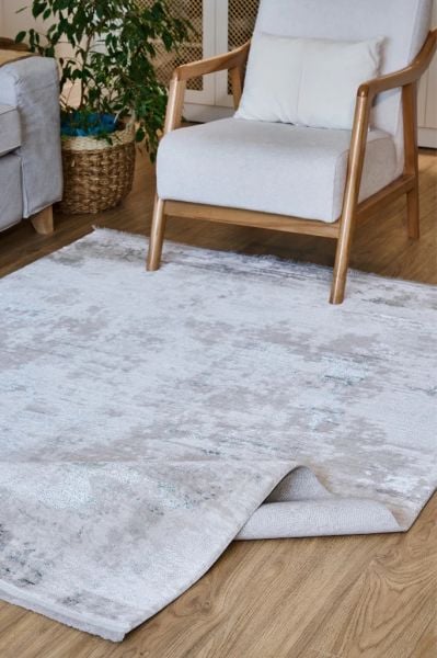 Vera Serisi Bej Yeşil Makine Dokuma Halısı AP-6211