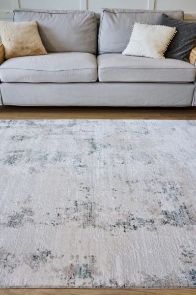 Vera Serisi Bej Yeşil Makine Dokuma Halısı AP-6211