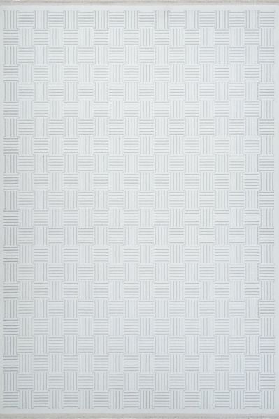 Polo Serisi Beyaz/Gri Modern Halı NX-6911