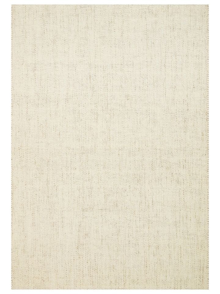 Sia Serisi %80 Yün ve %20 Viskon Harmanlı Kalın Dokulu Krem İskandinav Halı NX-3724