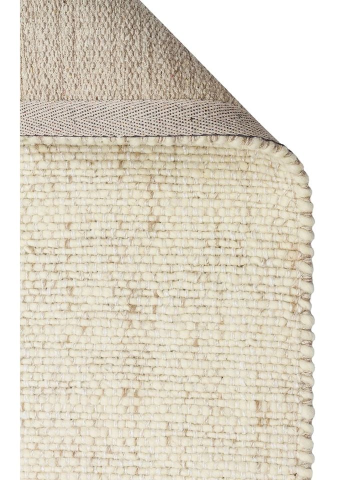 Sia Serisi %80 Yün ve %20 Viskon Harmanlı Kalın Dokulu Krem İskandinav Halı NX-3724