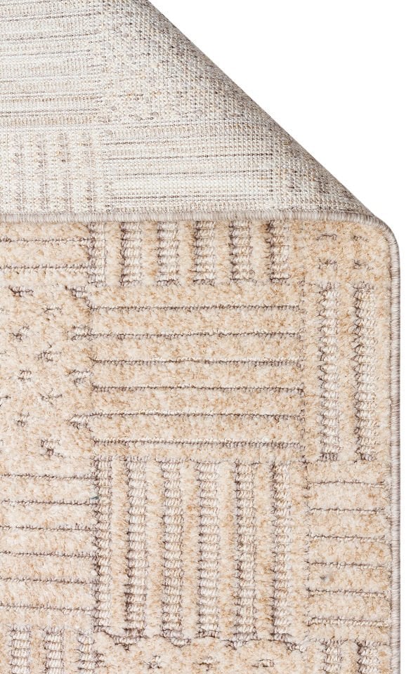 Cosmos Serisi Yumuşak Dokuma Modern Bej Renk Halı EH-190