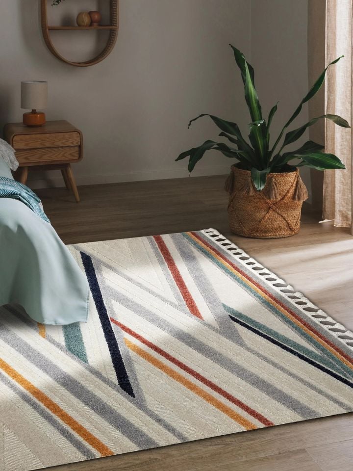 Bony Serisi Multi Renk Yumuşak Modern Halı EH-358