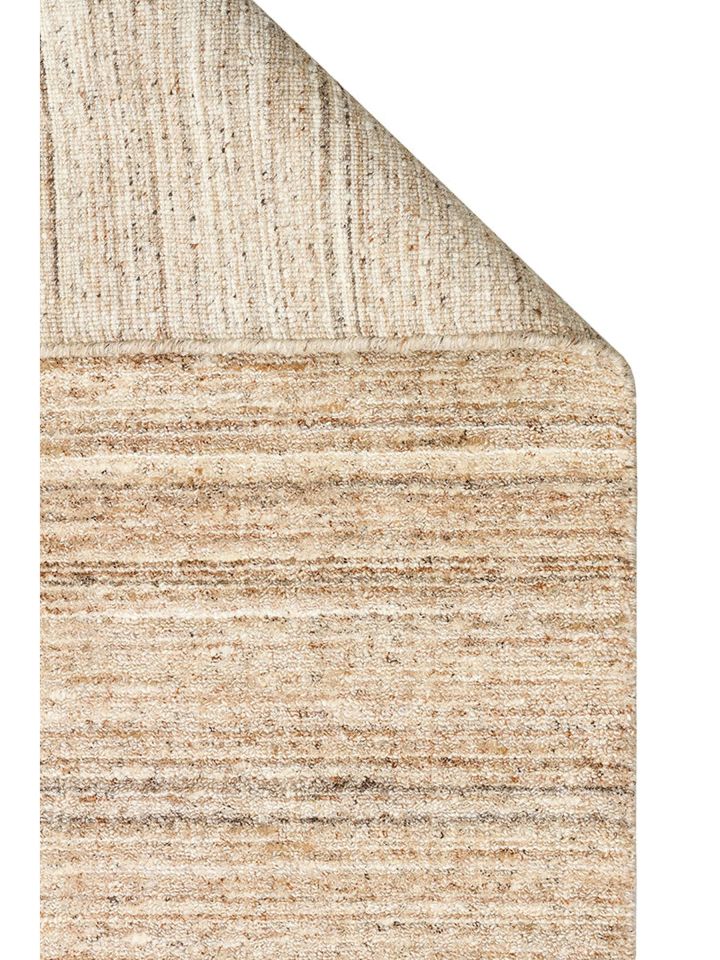 Runa Serisi %70 Yün ve %30 Viskon Harmanlı Bej İskandinav Halı NX-3725